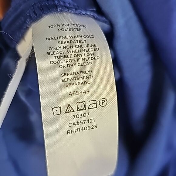 Loft Tie-Back‎ Cinched Waist Romper in Royal Blue Size Small - Picture 5 of 8